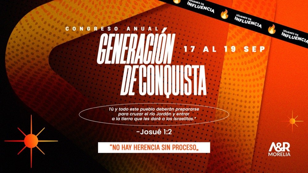 Arte oficial del congreso Generación de Conquista, del 17 al 19 de septiembre — «No hay herencia sin proceso»